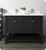 Fresca FCB2348BL-D-CWH-U Manchester 48" Black Traditional Double Sink Bathroom Cabinet w/ Top & Sinks