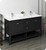 Fresca FCB2360BL-D-CWH-U Manchester 60" Black Traditional Double Sink Bathroom Cabinet w/ Top & Sinks