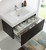 Fresca FCB8008BW-I Mezzo 36" Black Wall Hung Modern Bathroom Cabinet w/ Integrated Sink