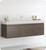Fresca  FCB8041GO-I Mezzo 60" Gray Oak Wall Hung Single Sink Modern Bathroom Cabinet w/ Integrated Sink