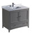 Fresca FCB2036GR-CWH-U Oxford 36" Gray Traditional Bathroom Cabinet w/ Top & Sink