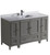 Fresca FCB20-123012GR-CWH-U Oxford 54" Gray Traditional Bathroom Cabinets w/ Top & Sink