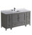 Fresca FCB20-123612GR-CWH-U Oxford 60" Gray Traditional Bathroom Cabinets w/ Top & Sink