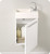 Fresca  FCB8002WH-I Pulito 16" Small White Modern Bathroom Vanity w/ Integrated Sink