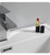 Fresca FCB9024WH-I Tuscany 24" Glossy White Wall Hung Modern Bathroom Cabinet w/ Integrated Sink