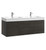 Fresca FCB8360GO-D-I Valencia 60" Gray Oak Wall Hung Double Sink Modern Bathroom Vanity