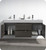 Fresca FCB8360GO-D-I Valencia 60" Gray Oak Wall Hung Double Sink Modern Bathroom Vanity