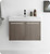 Fresca FCB8089GO-I Vista 30" Gray Oak Wall Hung Modern Bathroom Cabinet w/ Integrated Sink