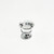 JVJ Chrome 22 mm (7/8") Flat Top 31% Leaded Crystal Door Knob - 34326