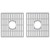 Vigo VGSG3318BL Gray Silicone Kitchen Sink Protective Bottom Grid For Double Basin 33 In. Sink Vigo VGSG3318BL Gray Silicone Kitchen Sink Protective Bottom Grid For Double Basin 33 In. Sink