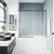 Vigo Luca 60x58 Adjustable Frameless Sliding Tub Door In Chrome