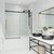 Vigo Luca 60x58 Adjustable Frameless Sliding Tub Door In Chrome