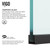 Vigo Zenith 34x74 Frameless Fixed Glass Shower Screen In Matte Black
