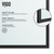 Vigo 34 in. W x 74 in. H Divide Fixed Frame Shower Screen