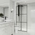 Vigo 34 in. W x 74 in. H Ventana Fixed Frame Shower Screen