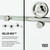 Vigo Elan Cass Aerodynamic 72 In. x 76 In. Frameless Sliding Glass Shower Door In Stainless Steel