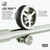 Vigo Elan Cass Aerodynamic 68 In. x 76 In. Frameless Sliding Glass Shower Door In Stainless Steel