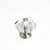 JVJ Satin Nickel 30 mm (1 3/16") 6 Sided 31% Leaded Crystal Door Knob - 34246