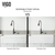 Vigo VGRA3318SLK1 33-Inch Matte Stone Farmhouse Casement Apron Front Kitchen Sink With Silicone Grid In Gray