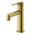 Vigo Sterling Single Hole, Single Handle Bathroom Faucet  In Matte Brushed Gold