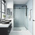 Vigo Elan E-Class 60 In. x 76 In. Frameless Sliding Shower Door In Matte Black With Clear Glass