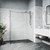 Vigo 35 in. L x 46 in. W x 76 in. H Elan E-Class Frameless Shower Enclosure In Chrome