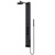 Vigo VG08022MB Bowery 6 1/4 In. Shower Massage Panel With Circular Rainfall Shower Head And Tub Filler In Matte Black