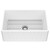 Vigo VGRA2718CSK1 Matte Stone 27 In. Single Bowl Slotted Farmhouse Apron-Front Kitchen Sink With Strainer And Silicone Grid