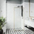 Vigo Meridian 34" x 74" Fixed Glass Shower Screen In Matte Brushed Gold