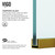Vigo Meridian 34" x 74" Fixed Glass Shower Screen In Matte Brushed Gold