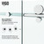 Vigo Elan E-Class 60 In. x 76 In. Frameless Sliding Shower Door In Stainless Steel With Clear Glass