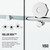 Vigo 56-60 in. W x 66 in. H Elan Hart Frameless Shower Door In Chrome