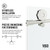 Vigo 56-60 in. W x 66 in. H Elan Hart Frameless Shower Door In Stainless Steel