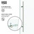 Vigo Elan E-Class 72 In. x 76 In. Frameless Sliding Shower Door In Stainless Steel With Clear Glass