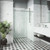 Vigo Elan E-Class 72 In. x 76 In. Frameless Sliding Shower Door In Stainless Steel With Clear Glass
