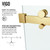 Vigo Luca 60 x 58 Adjustable Frameless Sliding Tub Door In Matte Brushed Gold