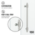Vigo 56-60 in. W x 76 in. H Elan Hart Frameless Shower Door In Stainless Steel