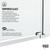 Vigo 56-60 in. W x 76 in. H Elan Hart Frameless Shower Door In Chrome
