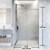 Vigo 56-60 in. W x 76 in. H Elan Hart Frameless Shower Door In Chrome