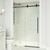 Vigo VG6021MBCL6876 Elan E-Class 68 In. X 76 In Frameless Sliding Shower Door In Matte Black With Clear Glass