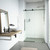 Vigo Elan E-Class 68 In. x 76 In Frameless Sliding Shower Door In Matte Black With Clear Glass