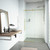 Vigo Elan E-Class 48 In. x 76 In. Frameless Sliding Shower Door In Matte Brushed Gold With Clear Glass