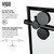 Vigo Grid Elan Adjustable Sliding Tub Door In Matte Black