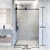 Vigo VG6022MBCL6076 Elan Hart Frameless Shower Door In Matte Black
