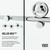 Vigo Elan Cass Aerodynamic 64 In. x 76 In. Frameless Sliding Glass Shower Door In Chrome