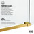 Vigo 56-60 in. W x 66 in. H Elan Hart Frameless Shower Door In Matte Brushed Gold