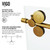 Vigo Grid Elan Adjustable Sliding Tub Door In Matte Brushed Gold