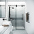 Vigo 68-Inch Elan Adjustable Frameless Sliding Shower Door In Matte Black
