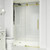 Vigo Elan Cass Aerodynamic 48 In. x 76 In. Frameless Sliding Shower Door In Matte Brushed Gold