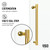 Vigo Elan Cass Aerodynamic 48 In. x 76 In. Frameless Sliding Shower Door In Matte Brushed Gold